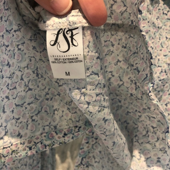 LoveShackFancy Ruffle Printed Top - Picture 5 of 5
